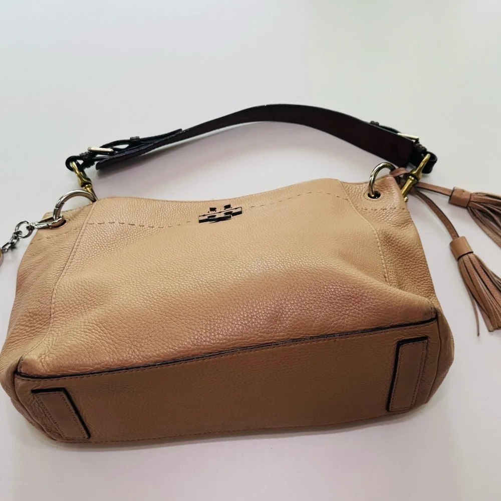 TORY BURCH SHOULDER BAG PEBBLE LEATHER